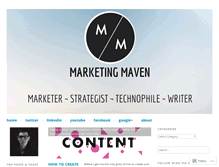 Tablet Screenshot of marketing-maven.com